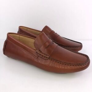 The Men’s Store Bloomingdales Cognac Penny Driver Shoes Size 8.5